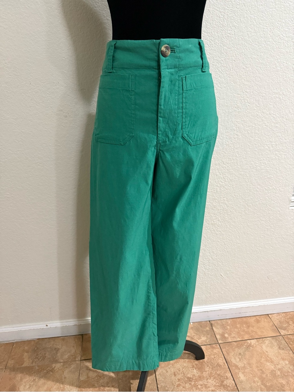 Maeve The Colette Green Wide Leg Pants Size 29